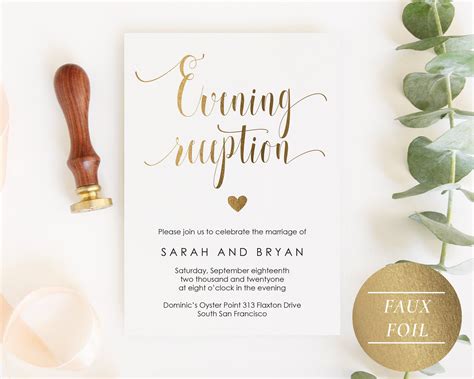 Printable Wedding Reception Invitations - Wedding Invitations Designs