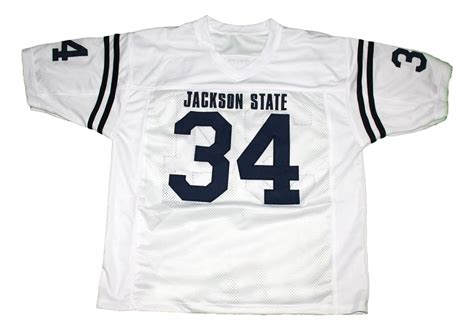 Walter Payton #34 Jackson State New Men Football Jersey White Any Size - Activewear Tops