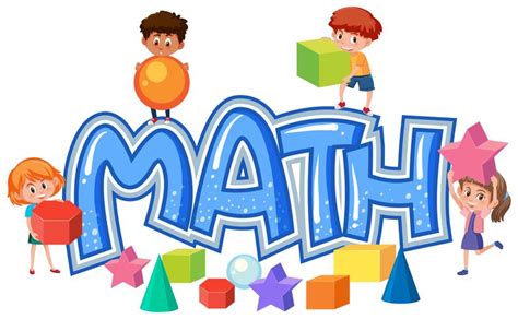 Group of children on math icon 614381 Vector Art at Vecteezy