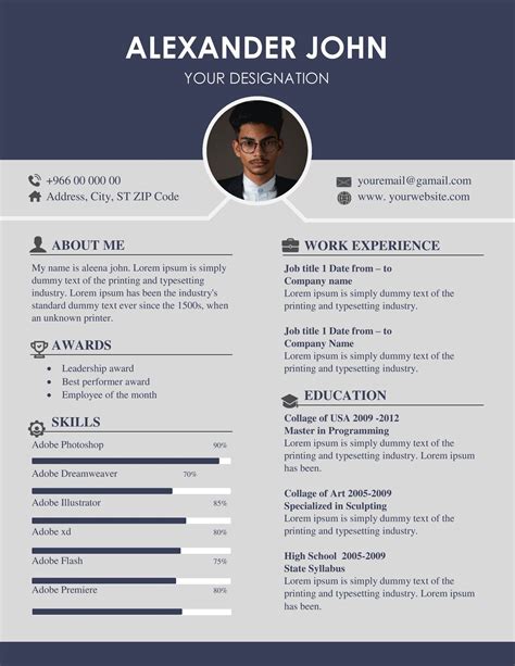 Blank Resume Format Word Free Download (.docx & .pdf)