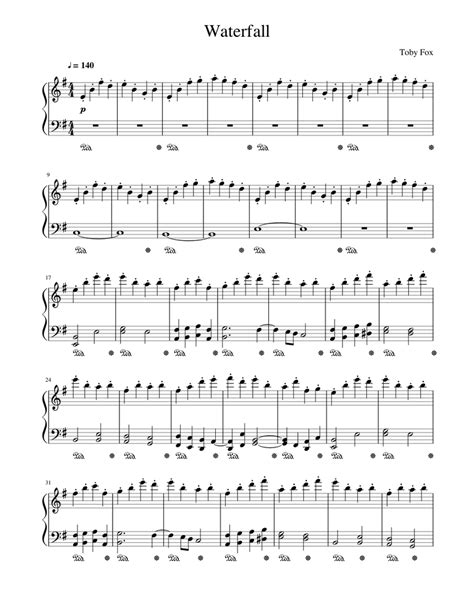 Waterfall Sheet music for Piano (Solo) | Musescore.com