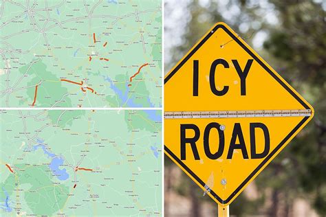 Icy Road Conditions/Closures Continue to Increase in East Texas