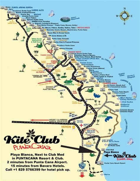 Punta cana tourist map that includes phone numbers – Artofit