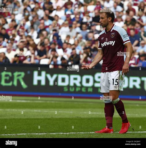 West Ham United's Craig Dawson during Betway Cup between West Ham United and Atalanta at London ...