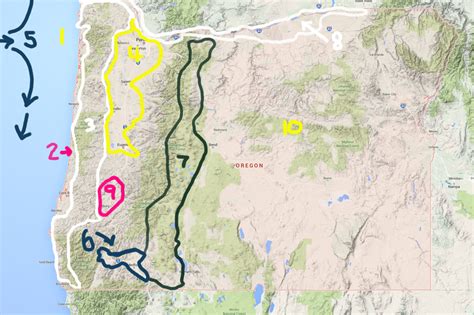 Oregon Climate and Sunshine Map [A Repost] - Jesse Richardson