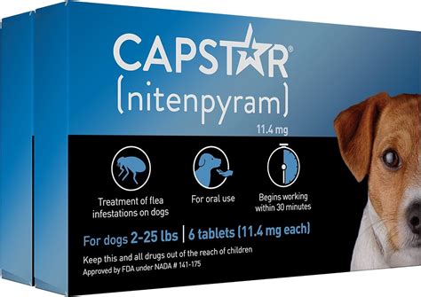 Amazon.com: Capstar(nitenpyram) for Dogs Fast-Acting Oral Flea ...