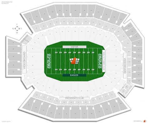 Virtual Seating Chart Lincoln Financial Field