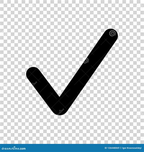 Black Check Mark Icon. Tick Symbol, Tick Icon Vector Illustration. | CartoonDealer.com #159821167