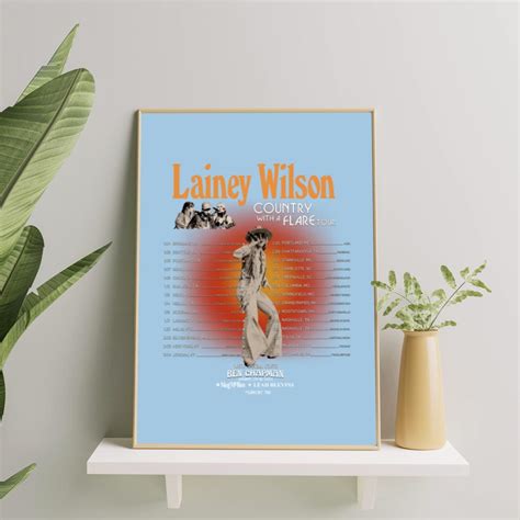 Lainey Wilson Poster Set, Lainey Wilson Tour 2023 Poster Set sold by ...