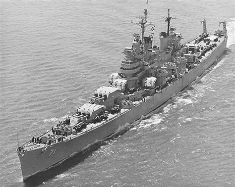 USS "Quincy"(CA-71) -Baltimore class heavy cruiser of the US Navy ...