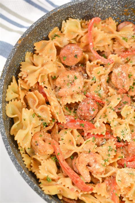 Cajun Shrimp Pasta with Sausage - Sweet Pea's Kitchen