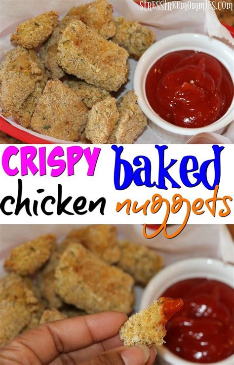 Easy crispy baked chicken nuggets | Recipe | Crispy baked chicken ...