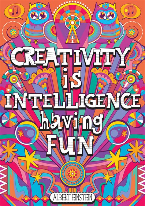 Creativity is Intelligence Having Fun Poster...