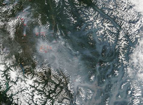 Monitoring the impact of British Columbia wildfires from space ...