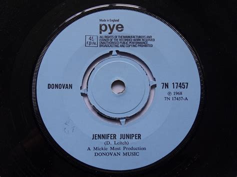 Donovan - Jennifer Juniper (7 inch Single) - Top Hat Records