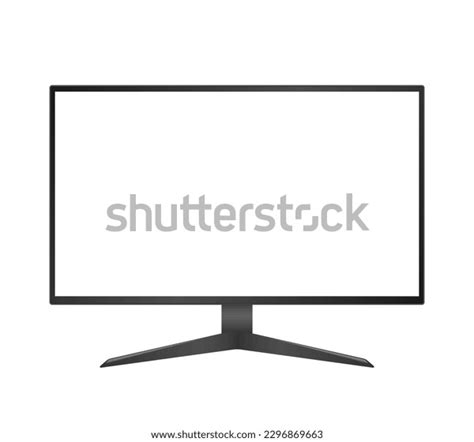 Computer Monitor Vector Mockup Pc Template Stock Vector (Royalty Free ...