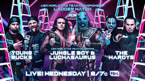 AEW Tag Team Title Three-Way Ladder Match And More Set For 6/15 AEW ...