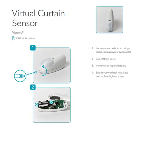 Visonic Virtual Curtain Sensor Battery Replacement - Rogers Community