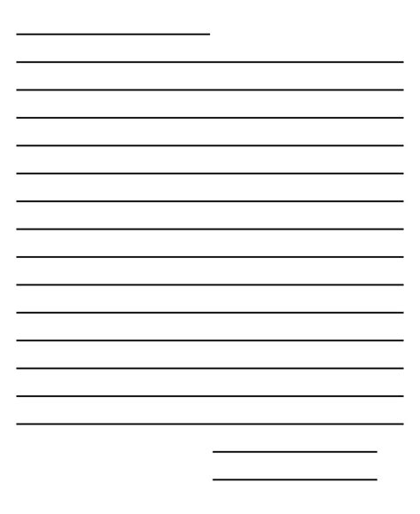 Blank Letter Format Template | Letter writing template, Writing ...