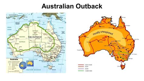 Outback Australia map - Australian outback map (Australia and New ...