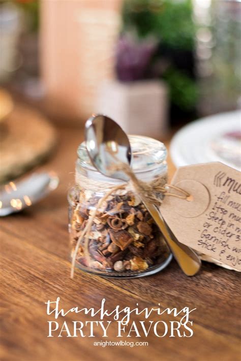 DIY Thanksgiving Party Favors - A Night Owl Blog