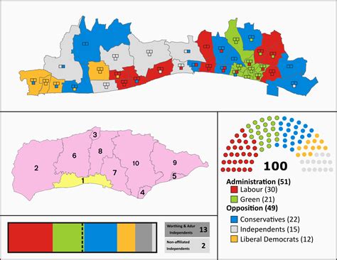 2021 South Sussex Unitary Council Election - Brighton, Worthing and Littlehampton : r ...