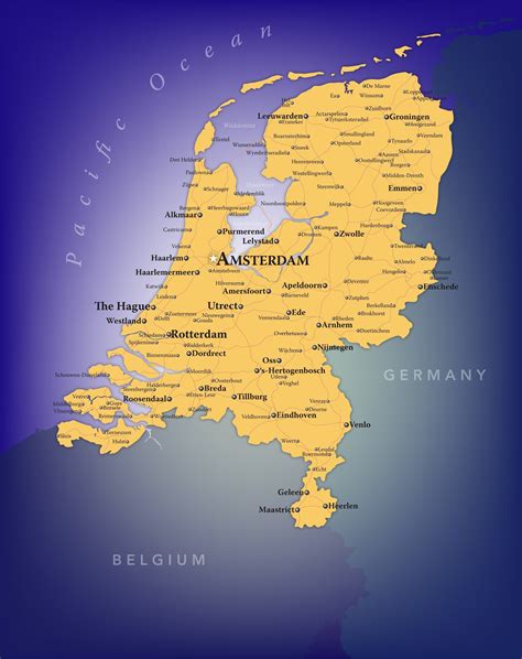 Netherlands Wall Map | Maps.com.com