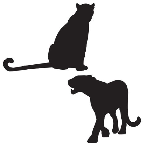 Leopard Silhouette Art 7197696 Vector Art at Vecteezy