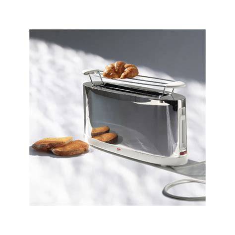 Alessi Toaster SG68, steel - white | Finnish Design Shop