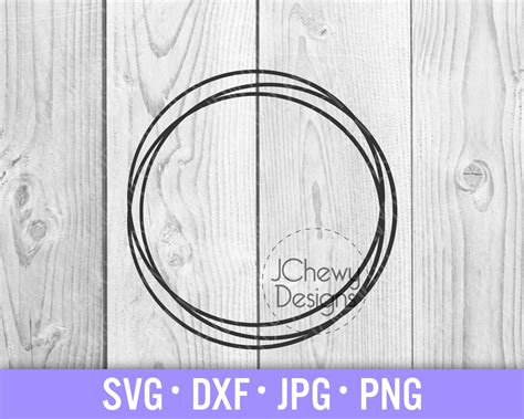 Circle Monogram Border SVG Monogram Frame Svg Circle | Etsy