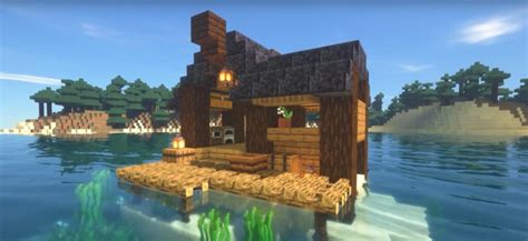 Minecraft Small Simple Fishing Hut Ideas and Design