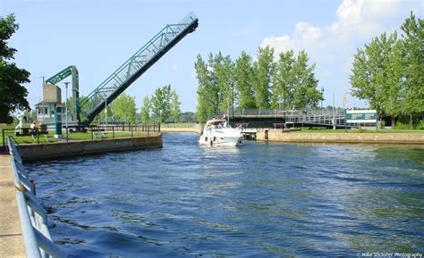 St-Jean-sur-Richelieu; Pont Gouin raised above the Chambly Canal. | The ...