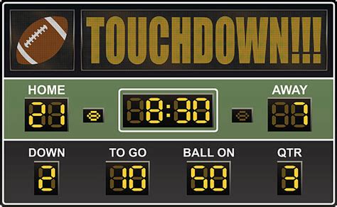 6,700+ Football Scoreboard Stock Illustrations, Royalty-Free Vector ...