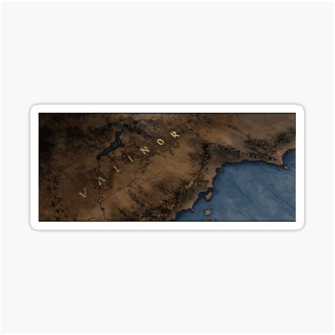 "Valinor Map" Sticker for Sale by STICKERSAUCE | Redbubble