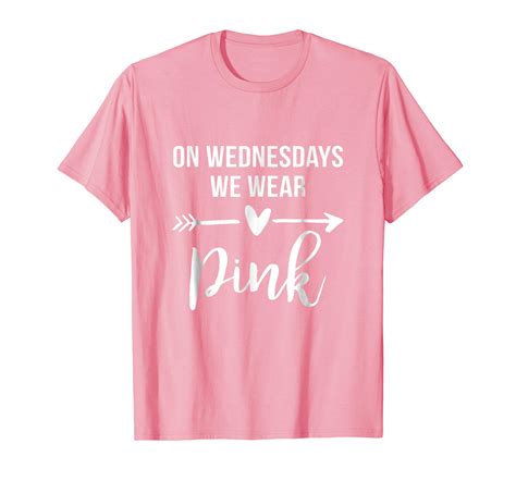 funny on wednesdays we wear pink cute shirt