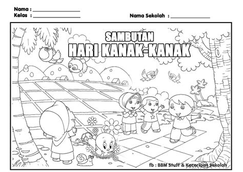 gambar mewarna hari kanak kanak