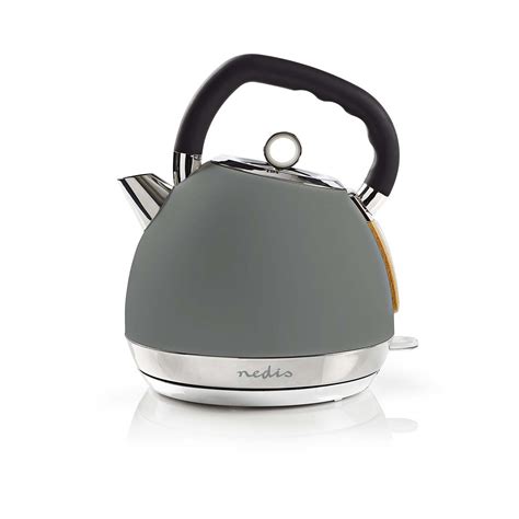 Electric Kettle | 1.8 l | Soft-Touch | Grey | Rotatable 360 degrees | Concealed heating element ...