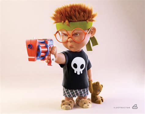 Bad Kid by Emerson3D | 3d character, Kid character, Bad kids