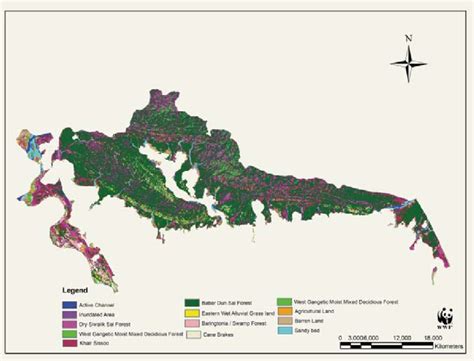 Land use and Land cover map of Valmiki Tiger Reserve, Bihar | Download Scientific Diagram