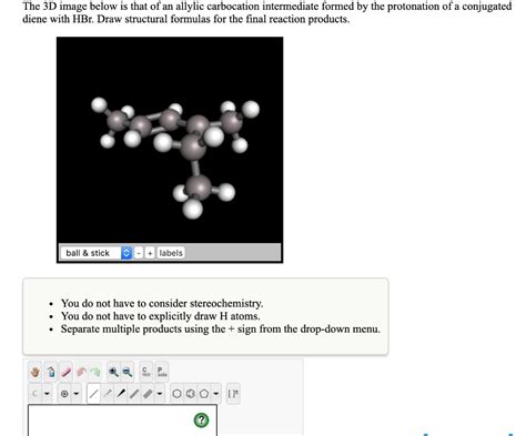 The 3D image below is that of an allylic carbocation | Chegg.com