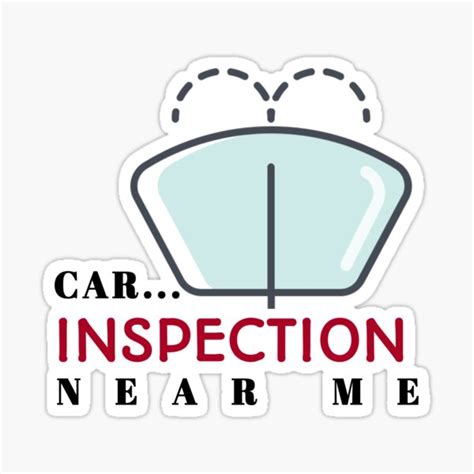 "Car Inspection Sticker" Sticker for Sale by Bloom-Stickers | Redbubble