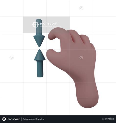 Premium Pinch Gesture 3D Illustration download in PNG, OBJ or Blend format