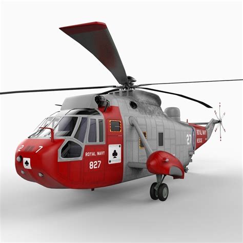 Sea King Helicopter 3D Model .max .obj .3ds .c4d .lwo .lw .lws .ma .mb - CGTrader.com