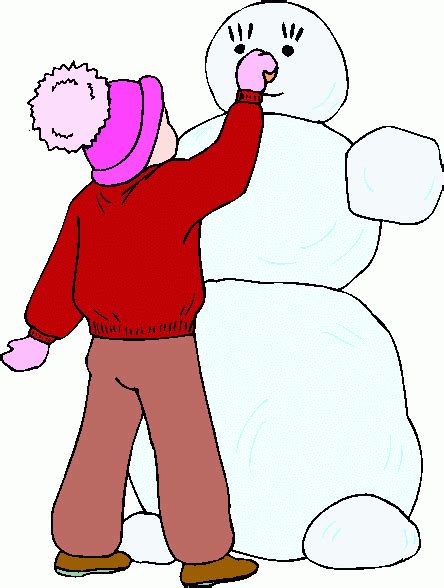 building a snowman coloring page - Clip Art Library