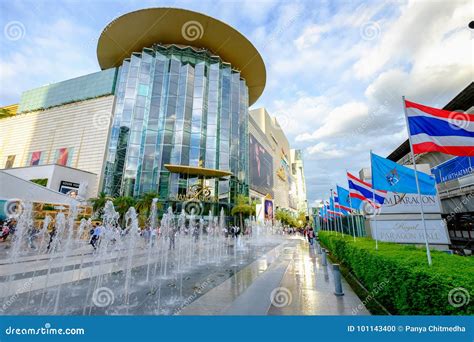 Shoppers Visit Siam Paragon Mall In Siam Square Mall In Bangkok, Thailand Editorial Photo ...