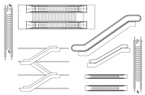 Escalator Cad Drawings