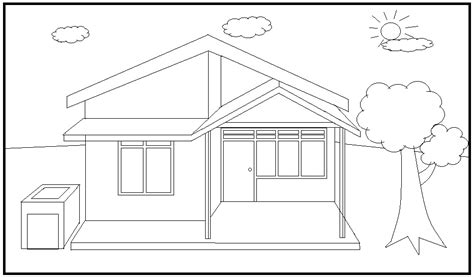 Gambar Alusius Kristomo Coloring Gambar Lingkungan Rumah Sehat Pemandangan di Rebanas - Rebanas