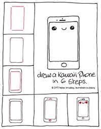 Learn To Draw Such a cute little kawaii phone to draw. Be sure to draw ...