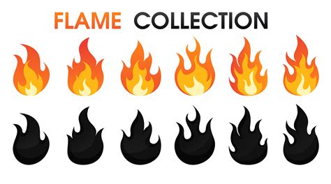 Fire Bbq Flame Vector Art Png Cartoon Fire Flame Flat Icon Vector | Hot Sex Picture