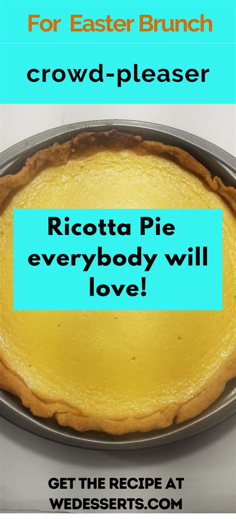 Italian Ricotta Easter Pie | Recipe in 2023 | Ricotta pie, Italian ...